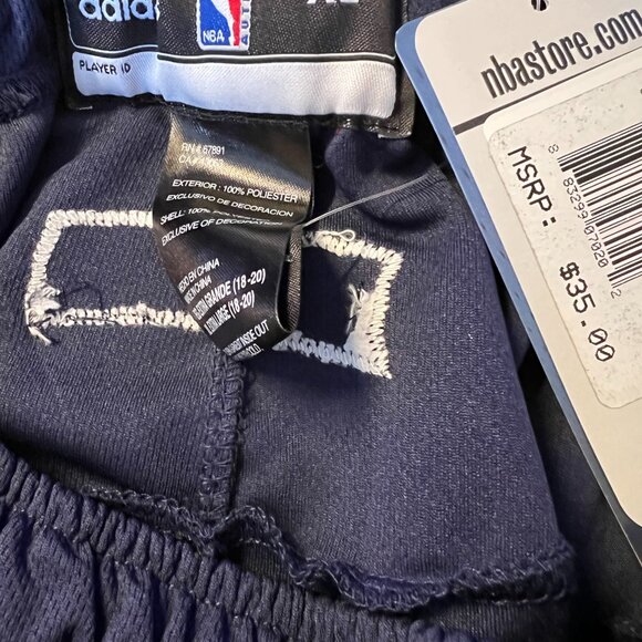 adidas Atlanta Hawks Youth 3-Point Shorts NWT XL - Picture 3 of 3